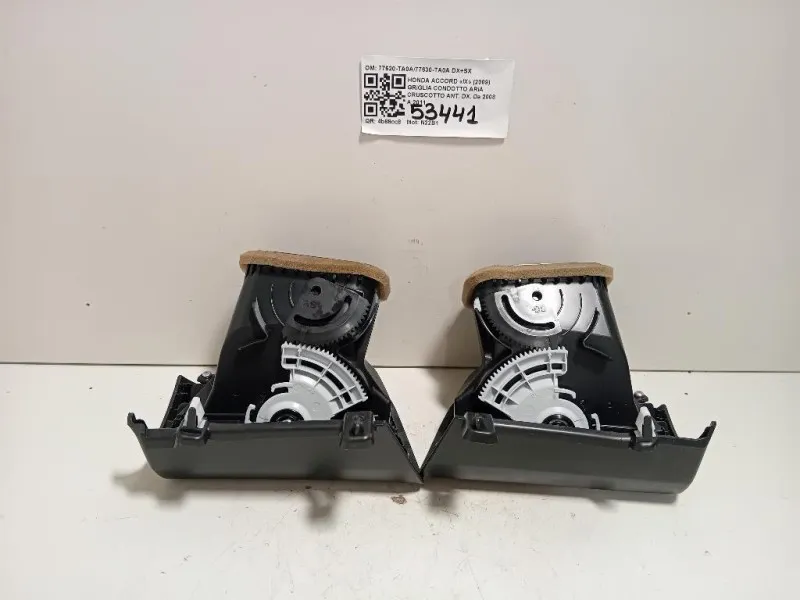 Griglia Condotto ARIA Cruscotto ANT DX 77620-TA0A77630-TA0A DX+SX Honda Accord IX 2009