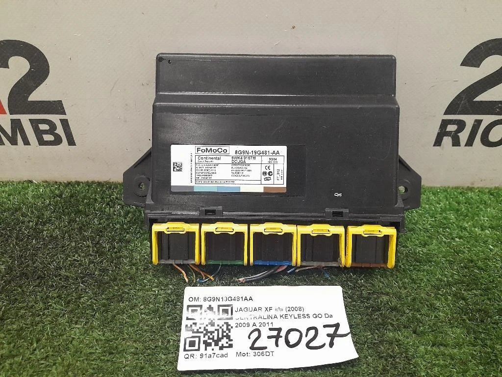 Centralina Keyless GO 8G9N19G481AA Jaguar XF I 2008