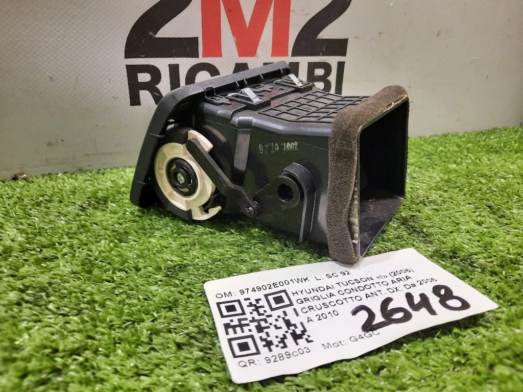 Griglia Condotto ARIA Cruscotto ANT DX 974902E001WK Hyundai Tucson I 2005