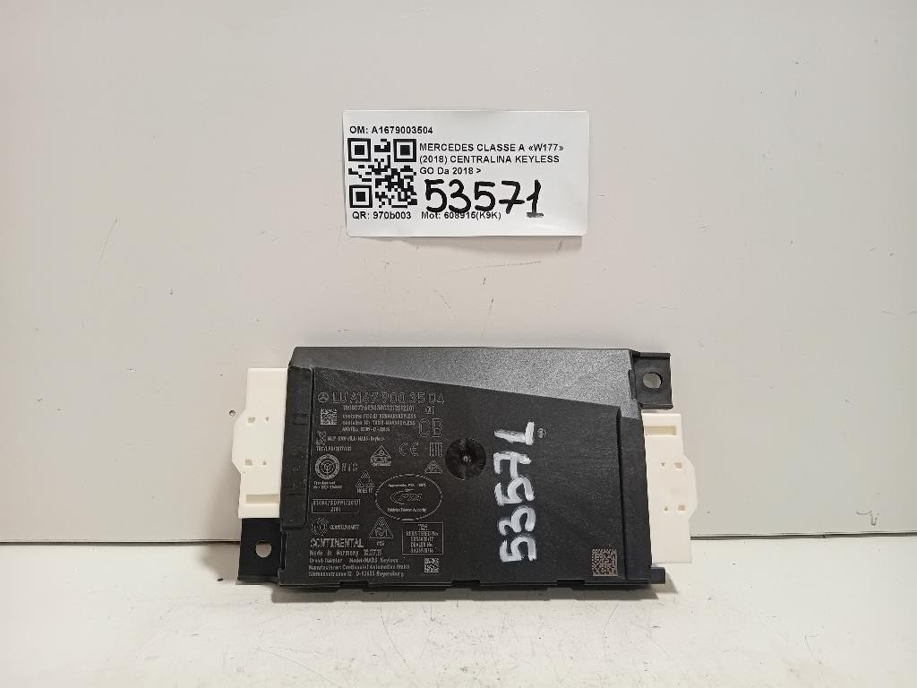 Centralina Keyless GO A1679003504 Mercedes Classe A W177 2018