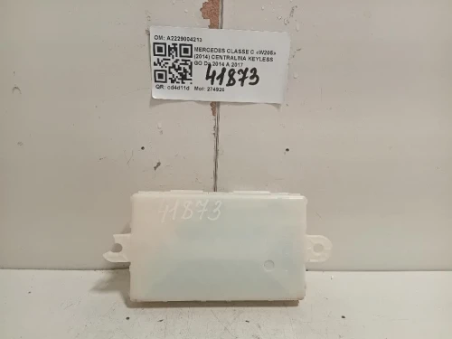 Centralina Keyless GO A2229004213 Mercedes Classe C W205 2014