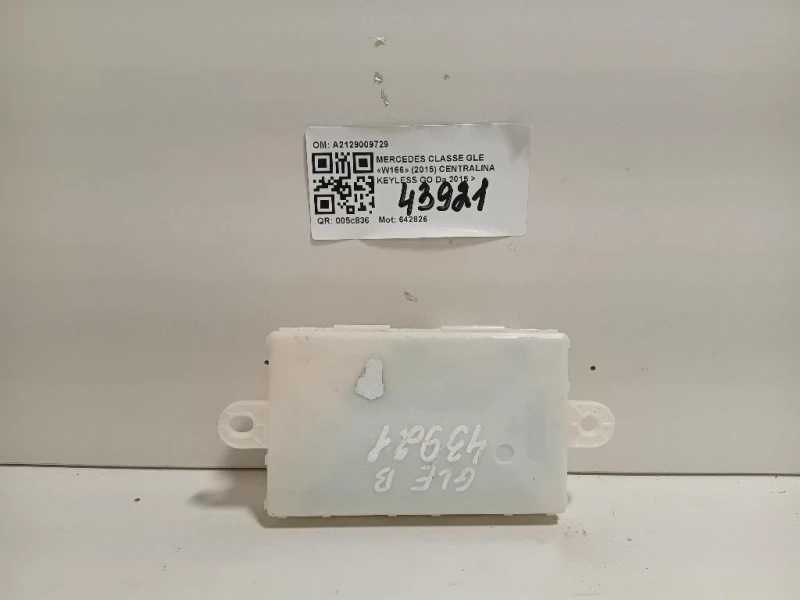 Centralina Keyless GO A2129009729 Mercedes Classe GLE W166 2015