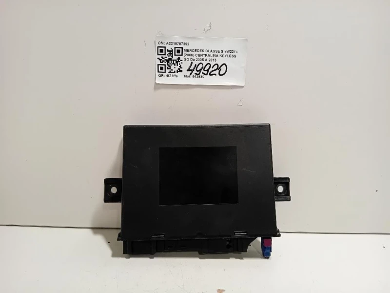 Centralina Keyless GO A2218707292 Mercedes Classe S W221 2006