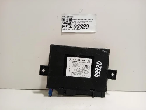 Centralina Keyless GO A2218707292 Mercedes Classe S W221 2006