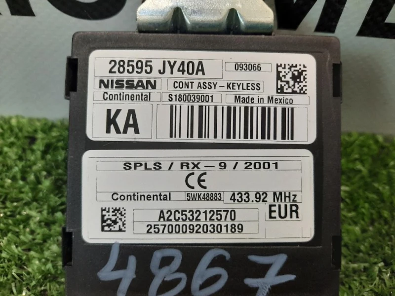 Centralina Keyless GO 28595JY40A Renault Koleos I 2008