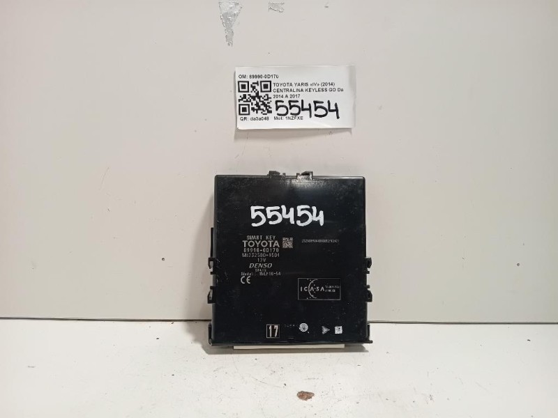 Centralina Keyless GO 89990-0D170 Toyota Yaris IV 2014