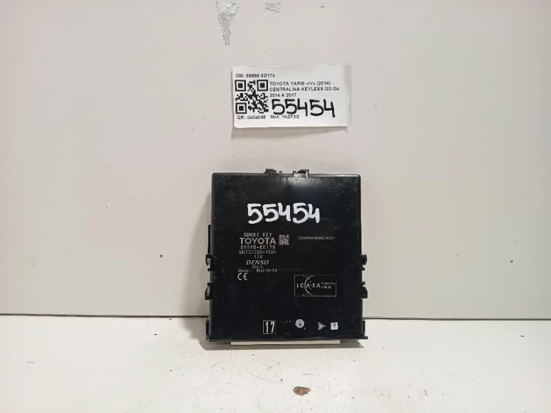 Centralina Keyless GO 89990-0D170 Toyota Yaris IV 2014