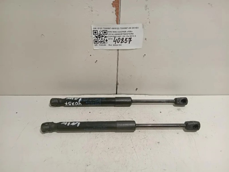 Ammortizzatore Cofano ANT DX 5123 7300567-065123 7300567-06 DX+SX Mini MINI Cooper F56 2014