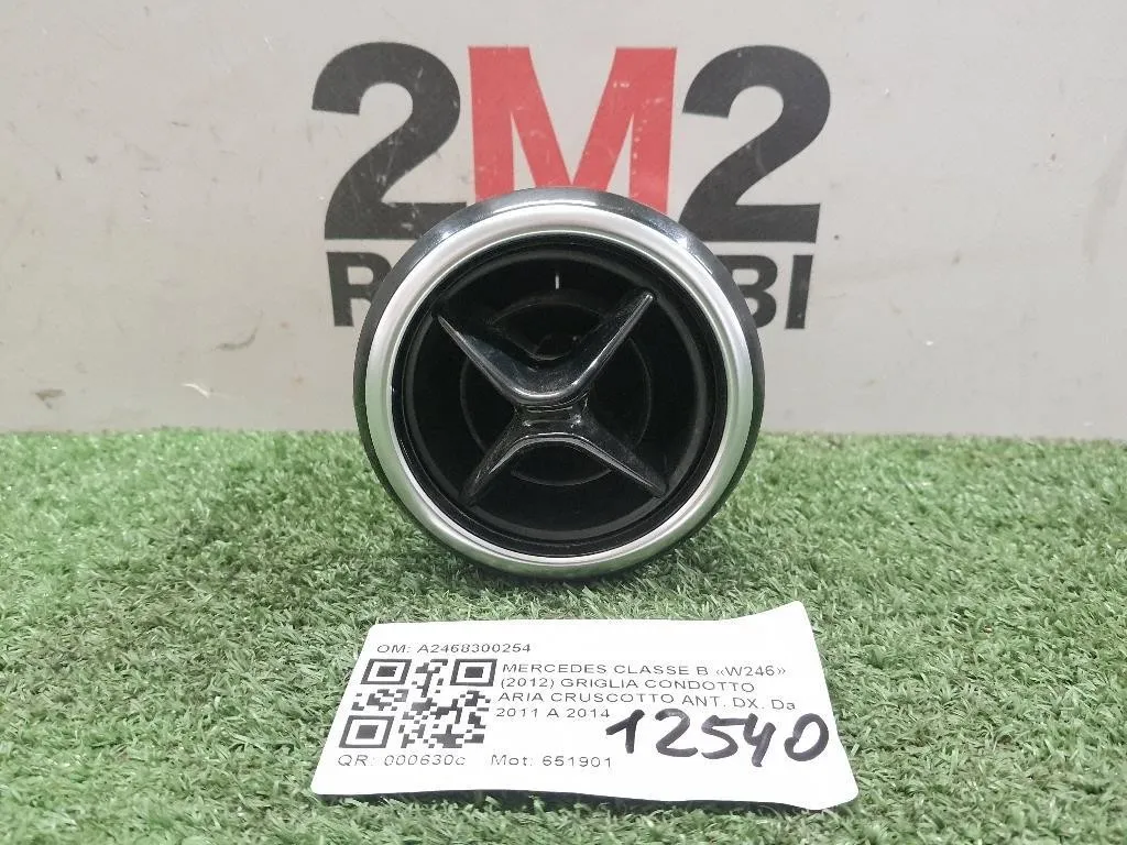 Griglia Condotto ARIA Cruscotto ANT DX A2468300254 Mercedes Classe B W246 2012