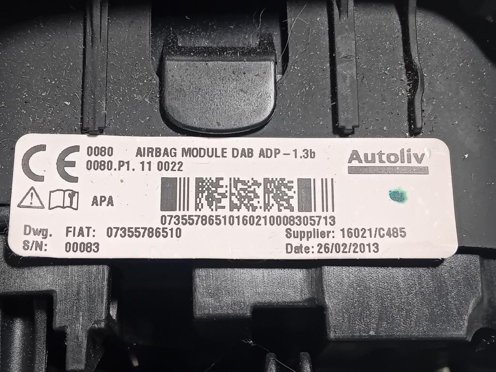 Air-bag Guidatore 07355786510 Fiat 500L 2013