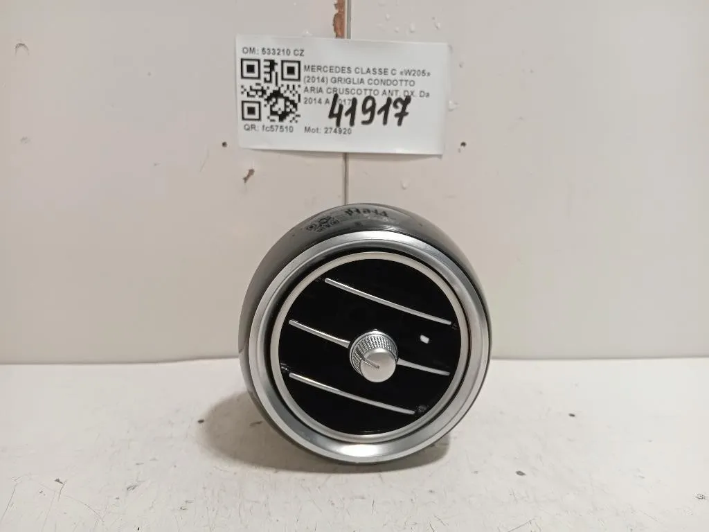 Griglia Condotto ARIA Cruscotto ANT DX 533210 CZ Mercedes Classe C W205 2014