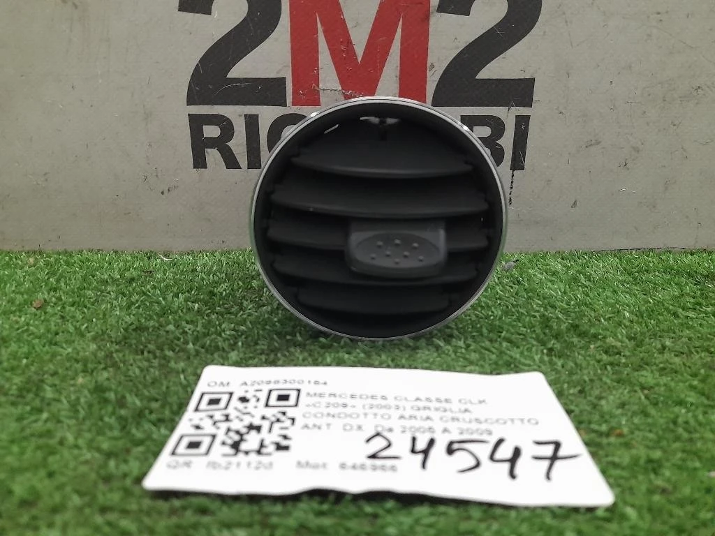 Griglia Condotto ARIA Cruscotto ANT DX A2098300154 Mercedes Classe CLK C209 2003