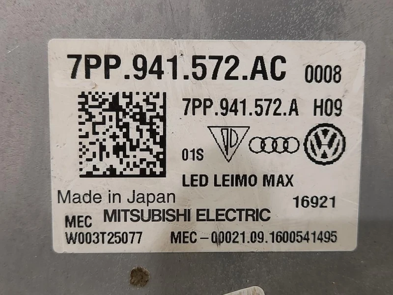 Centralina LED Proiettore ANT 7PP 941 572 AC Audi Q5 8RB 2009