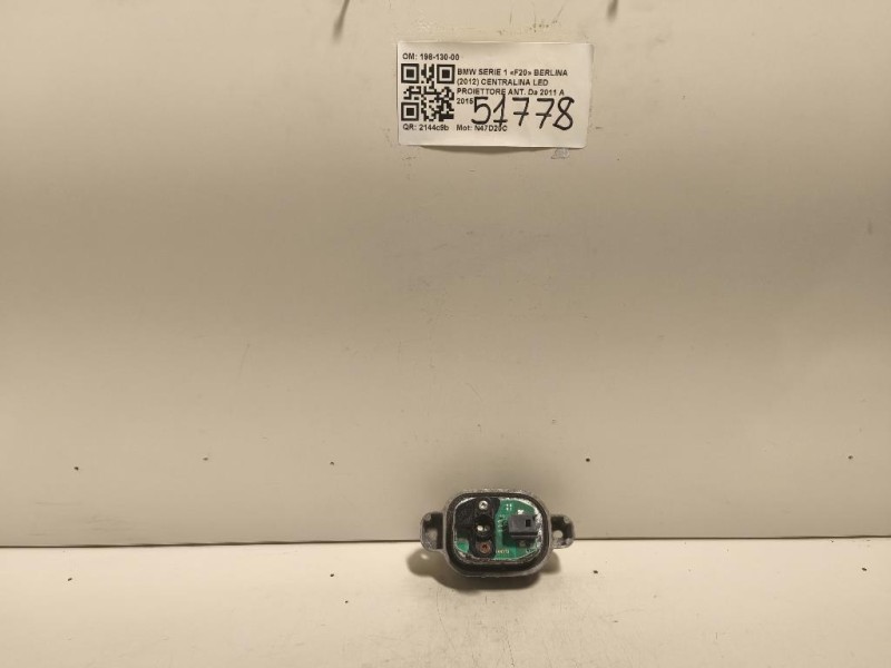 Centralina LED Proiettore ANT 198-130-00 Bmw Serie 1 F20 Berlina 2012