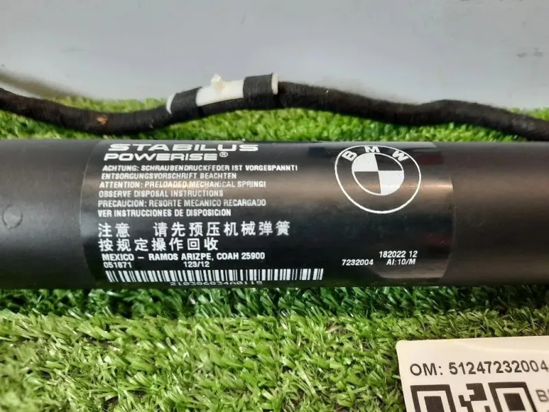 Ammortizzatore Portello POST DX 51247232004 Bmw X3 F25 2014