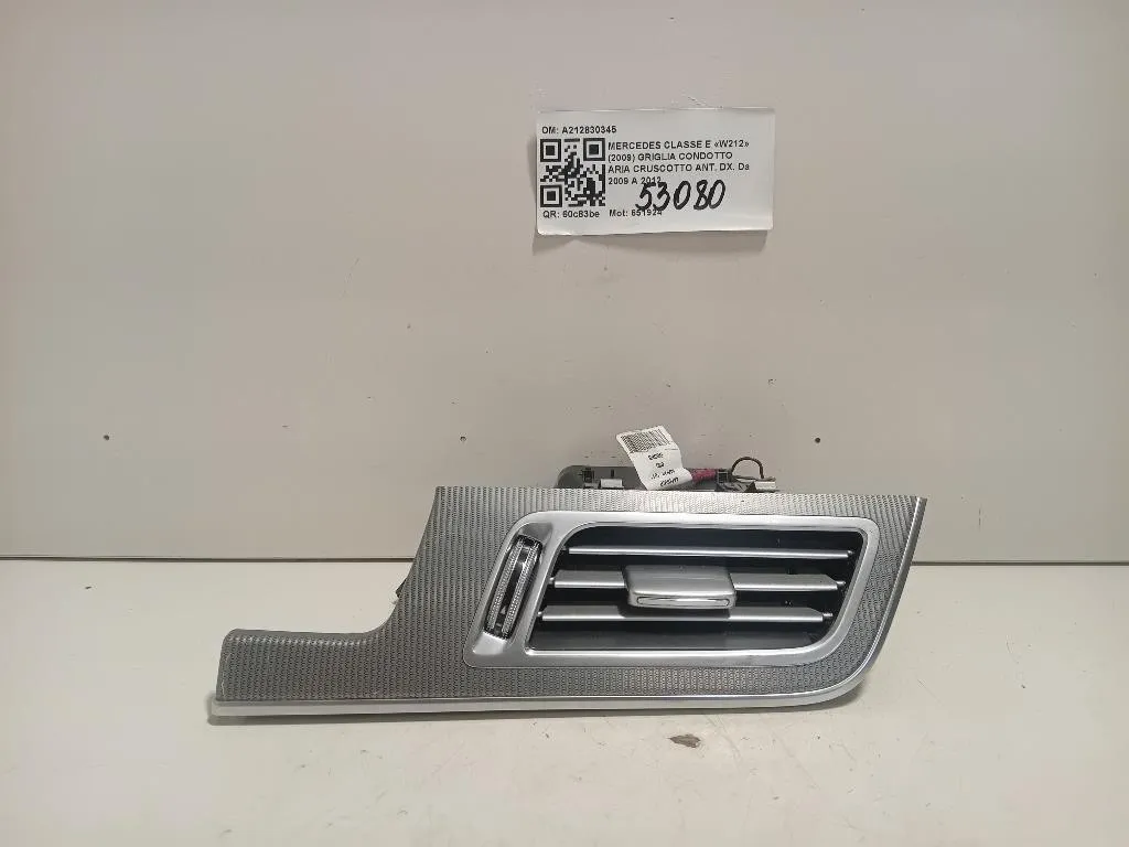 Griglia Condotto ARIA Cruscotto ANT DX A212830345 Mercedes Classe E W212 2009