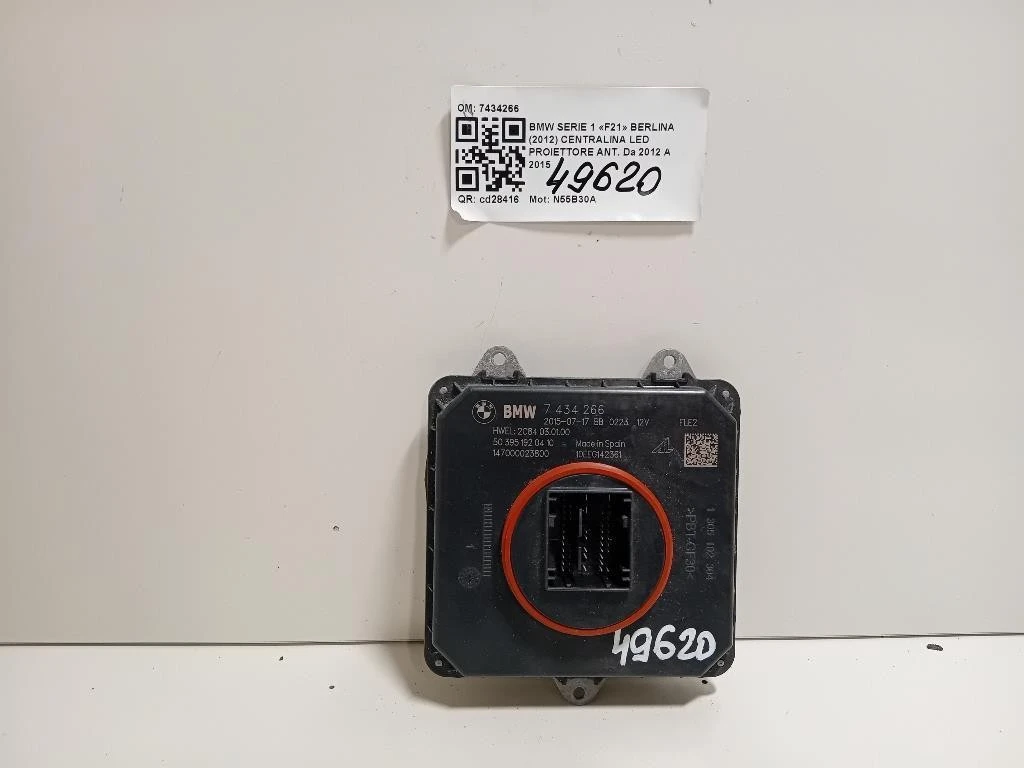Centralina LED Proiettore ANT 7434266 Bmw Serie 1 F21 Berlina 2012