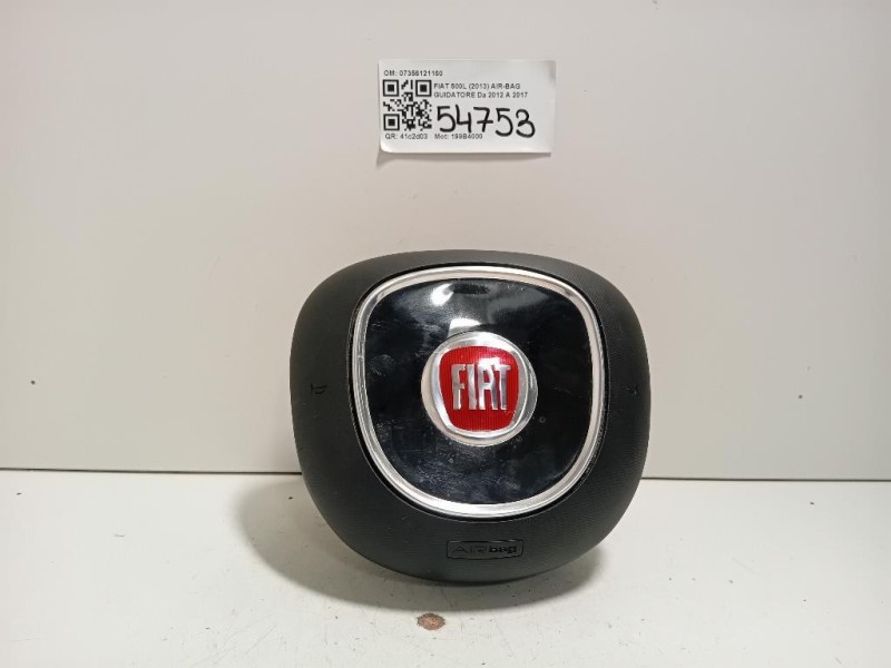 Air-bag Guidatore 07356121160 Fiat 500L 2013