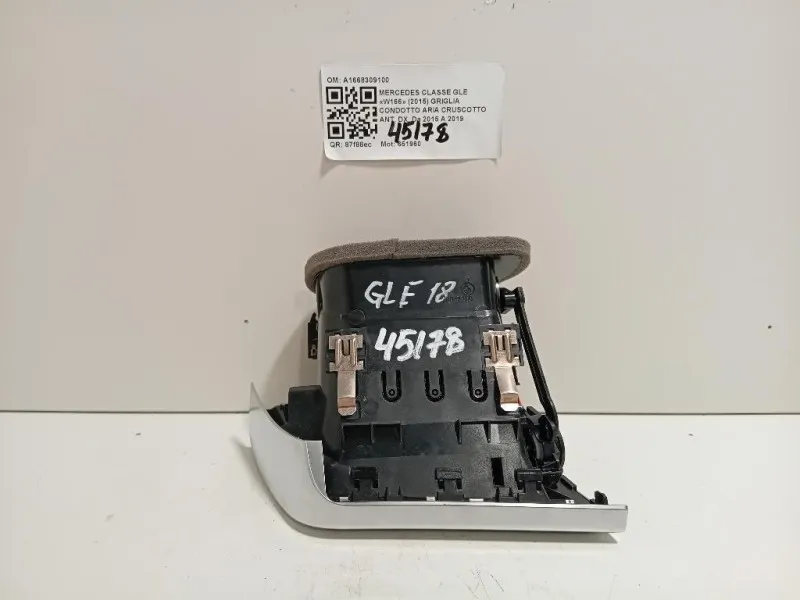 Griglia Condotto ARIA Cruscotto ANT DX A1668309100 Mercedes Classe GLE W166 2015