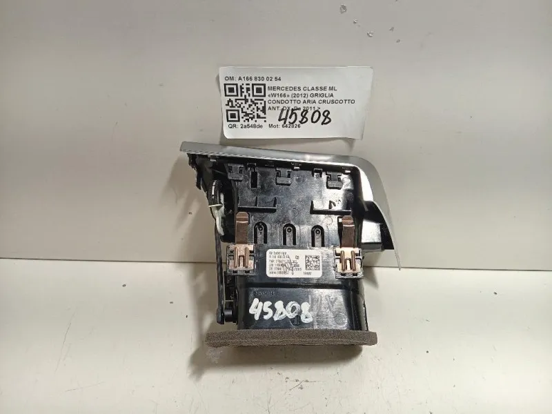 Griglia Condotto ARIA Cruscotto ANT DX A166 830 02 54 Mercedes Classe ML W166 2012