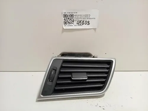Griglia Condotto ARIA Cruscotto ANT DX A166 830 02 54 Mercedes Classe ML W166 2012