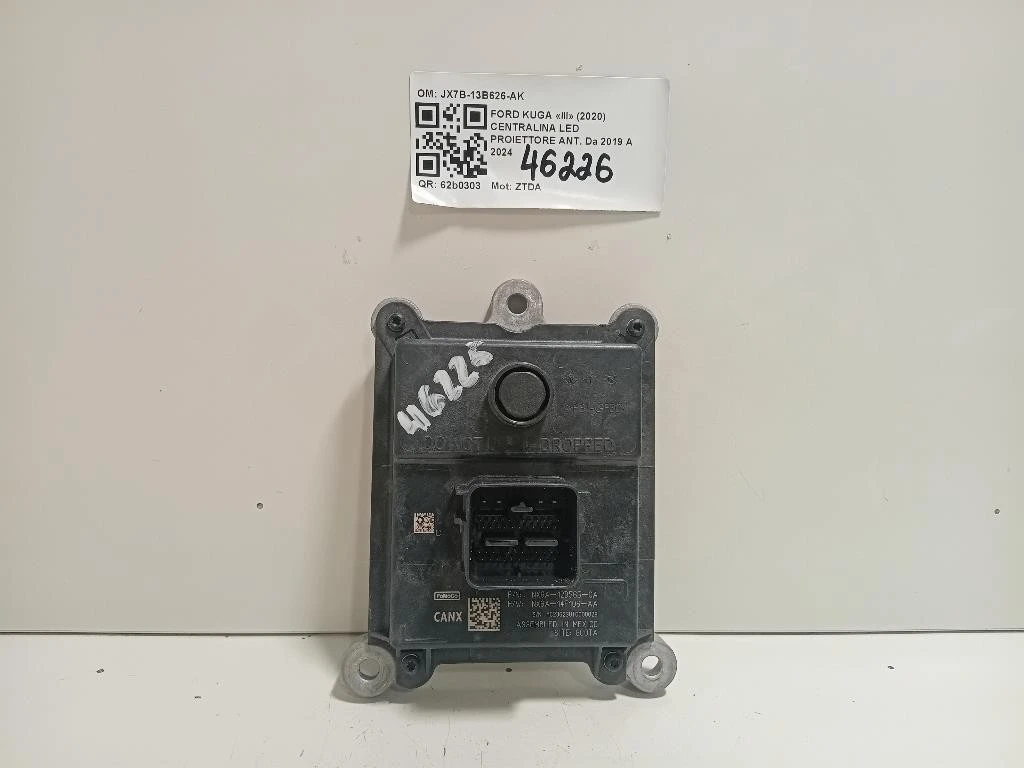 Centralina LED Proiettore ANT JX7B-13B626-AK Ford KUGA III 2020