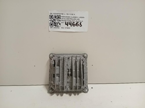 Centralina LED Proiettore ANT A2228700789 Mercedes Classe C W205 2014