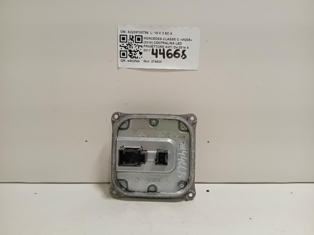 Centralina LED Proiettore ANT A2228700789 Mercedes Classe C W205 2014