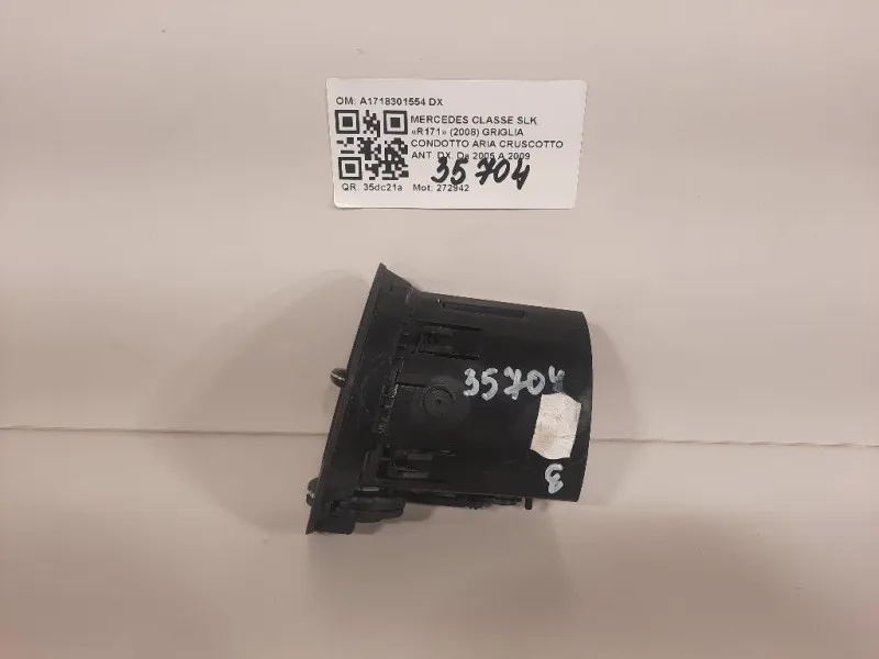 Griglia Condotto ARIA Cruscotto ANT DX A1718301554 DX Mercedes Classe SLK R171 2008