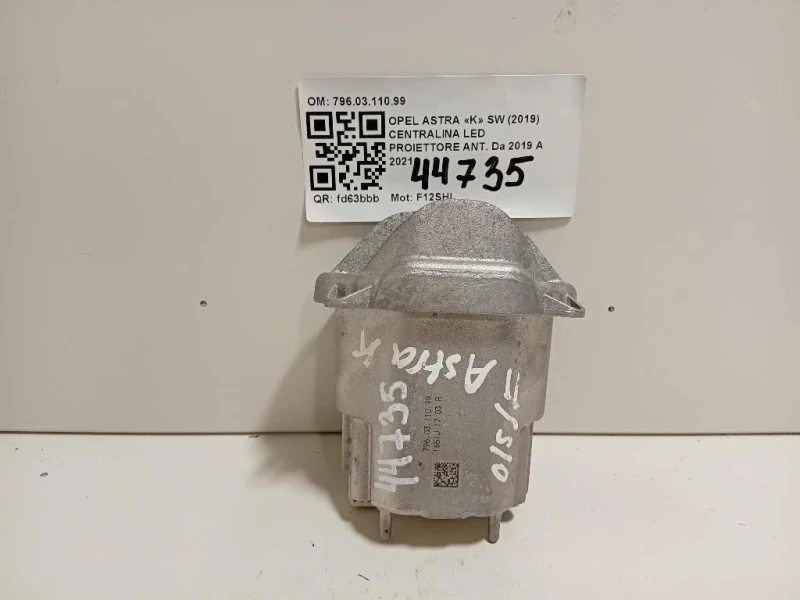 Centralina LED Proiettore ANT 7960311099 Opel Astra K SW 2019