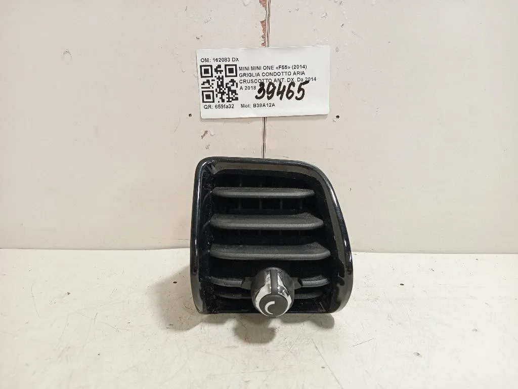 Griglia Condotto ARIA Cruscotto ANT DX 162083 DX Mini MINI ONE F55 2014