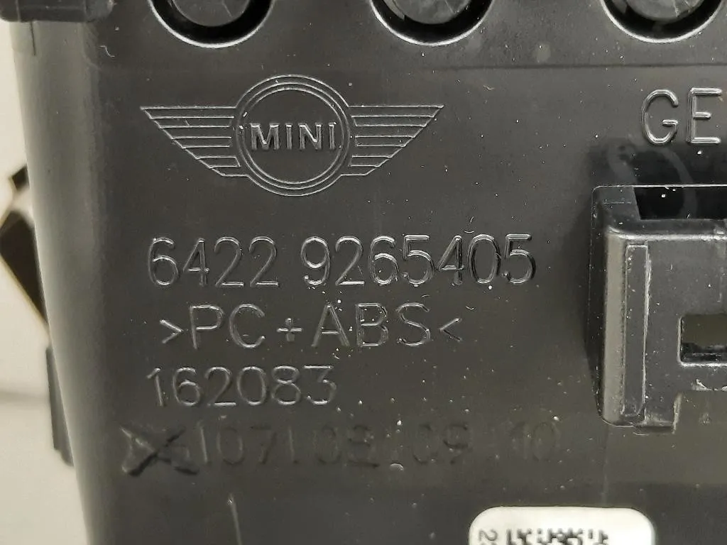 Griglia Condotto ARIA Cruscotto ANT DX 6422 9265405 Mini MINI ONE F55 2014