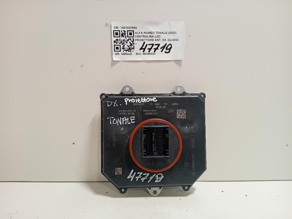 Centralina LED Proiettore ANT DX 1401000568 Alfa Romeo Tonale 2022