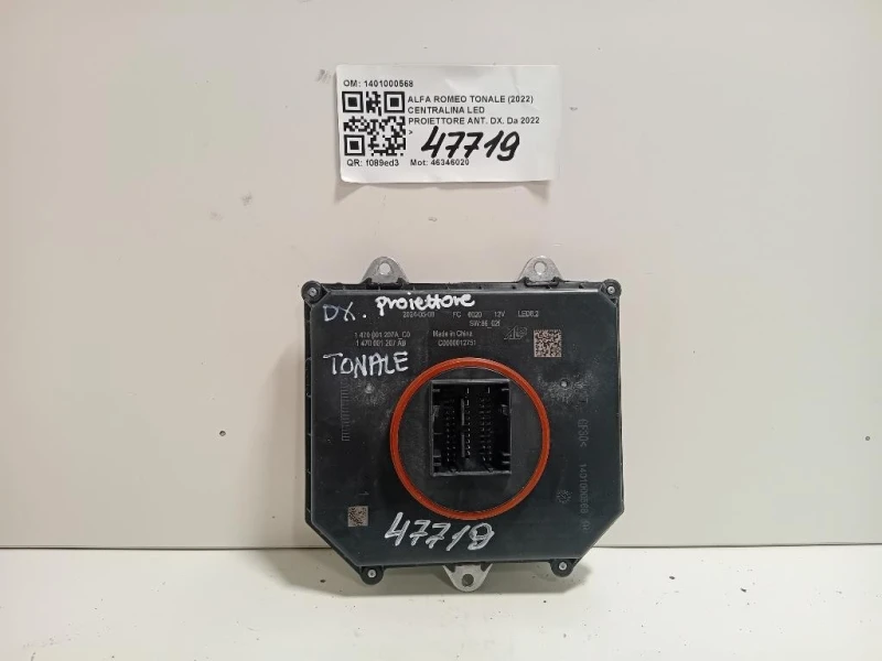 Centralina LED Proiettore ANT DX 1401000568 Alfa Romeo Tonale 2022