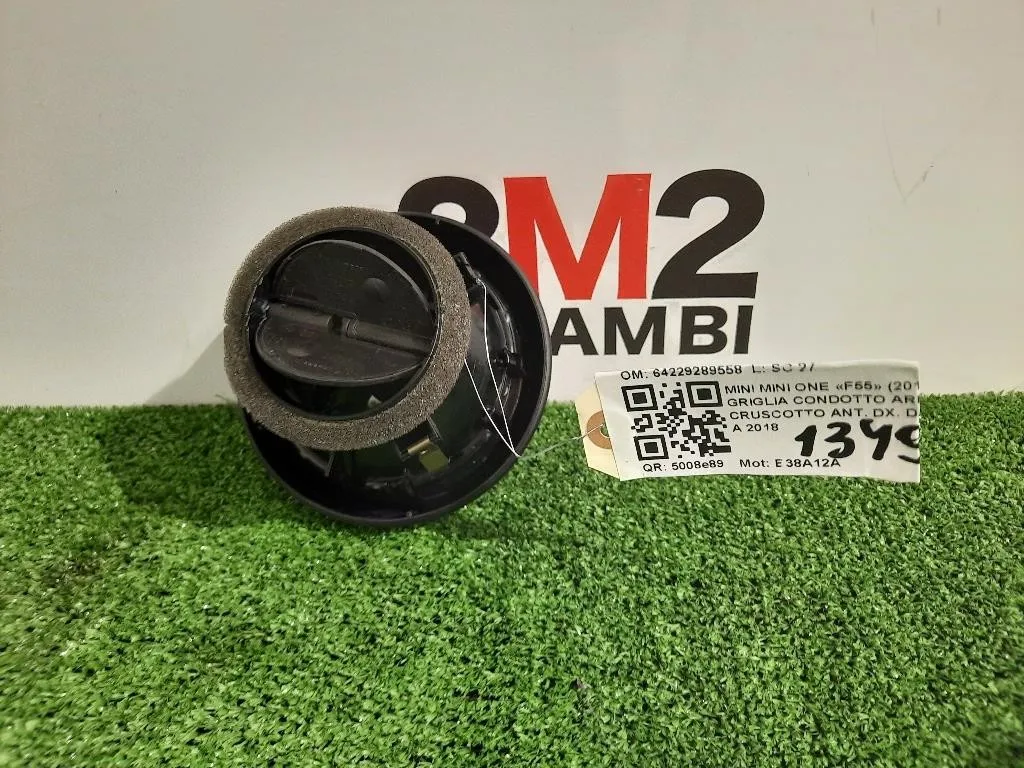 Griglia Condotto ARIA Cruscotto ANT DX 64229289558 Mini MINI ONE F55 2014