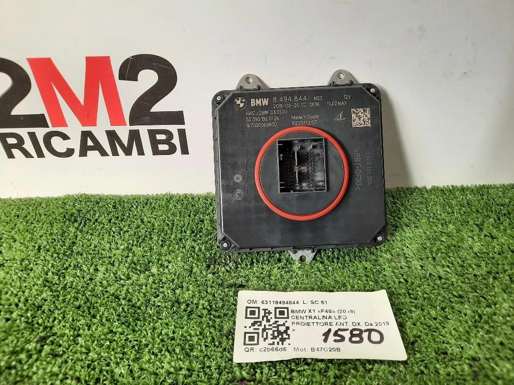 Centralina LED Proiettore ANT DX 63118494844 Bmw X1 F48 2019