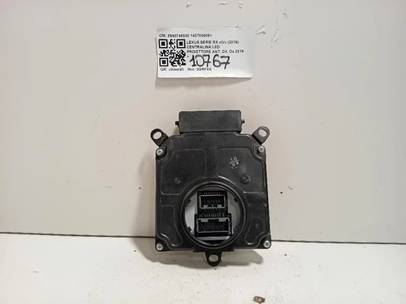 Centralina LED Proiettore ANT DX 8990748030 1437000051 Lexus Serie RX IV 2016