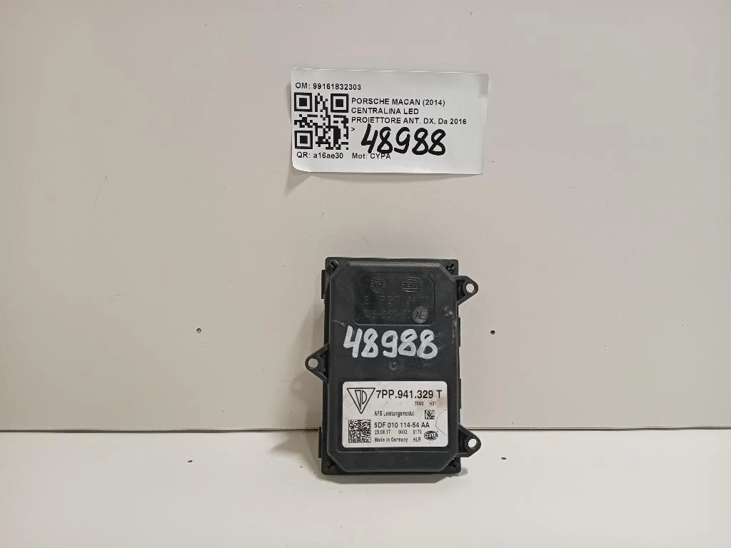 Centralina LED Proiettore ANT DX 99161832303 Porsche Macan I 2014