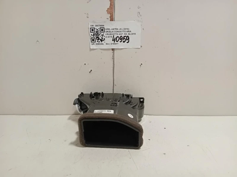 Griglia Condotto ARIA Cruscotto ANT DX 39079556 Opel Astra K 2016