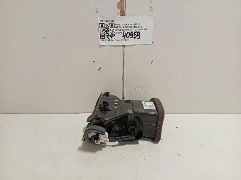 Griglia Condotto ARIA Cruscotto ANT DX 39079556 Opel Astra K 2016