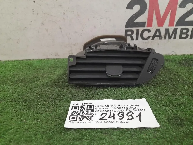Griglia Condotto ARIA Cruscotto ANT DX 13406751 Opel Astra K SW 2016