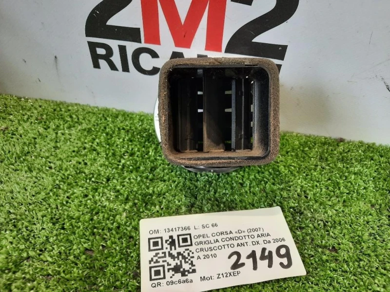 Griglia Condotto ARIA Cruscotto ANT DX 13417366 Opel Corsa D 2007