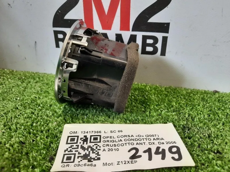 Griglia Condotto ARIA Cruscotto ANT DX 13417366 Opel Corsa D 2007