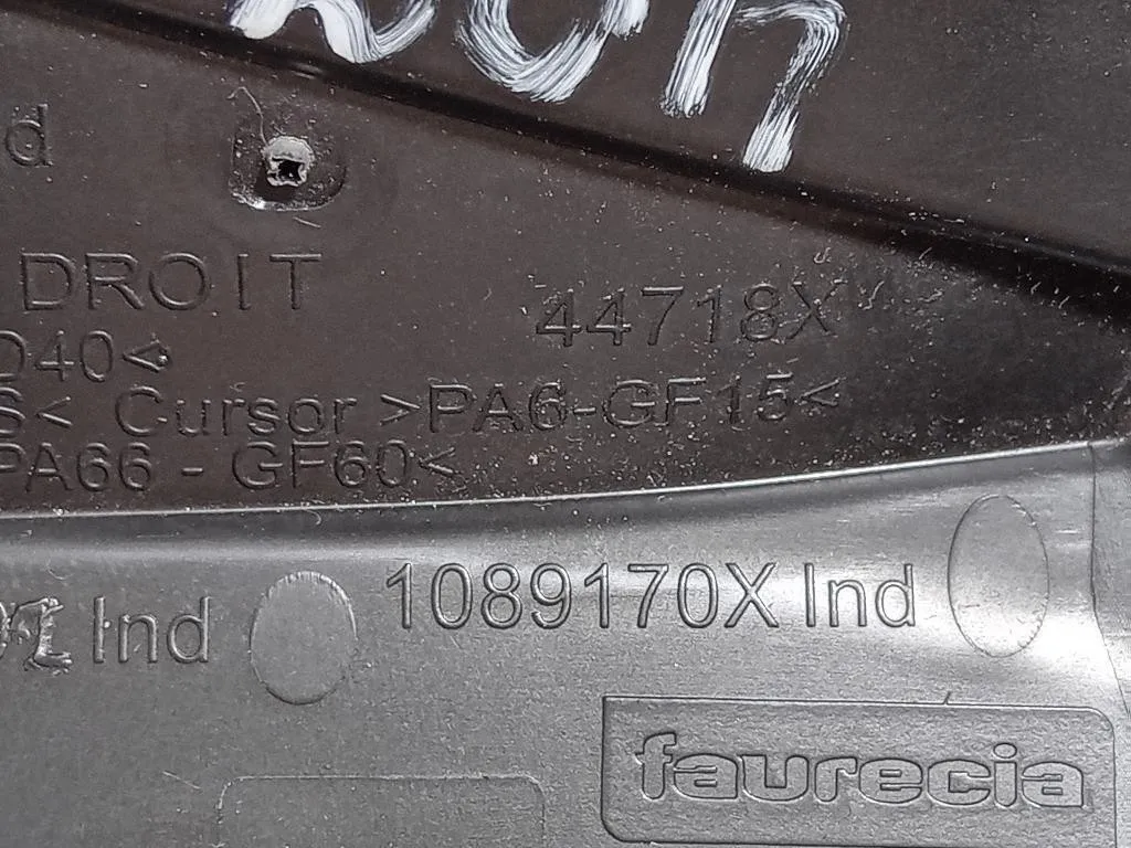 Griglia Condotto ARIA Cruscotto ANT DX 1089170X Peugeot 2008 I 2016