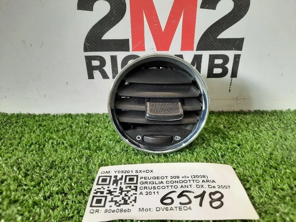 Griglia Condotto ARIA Cruscotto ANT DX Y05201 SXDX Peugeot 308 I 2008