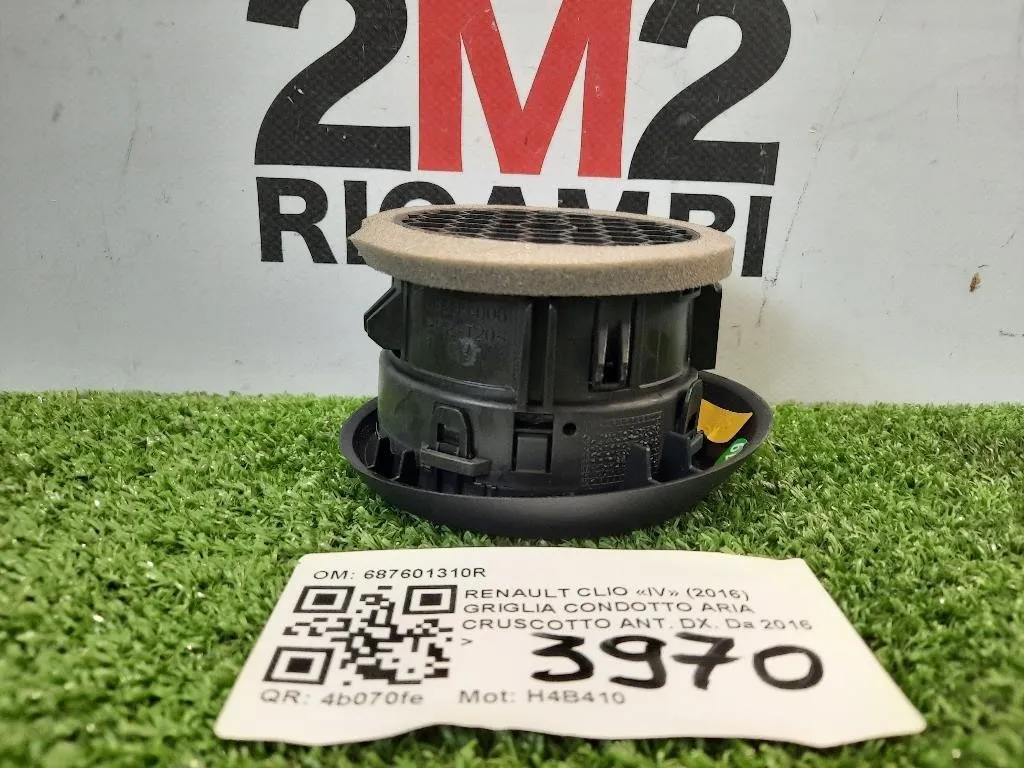 Griglia Condotto ARIA Cruscotto ANT DX 687601310R Renault CLIO IV 2016