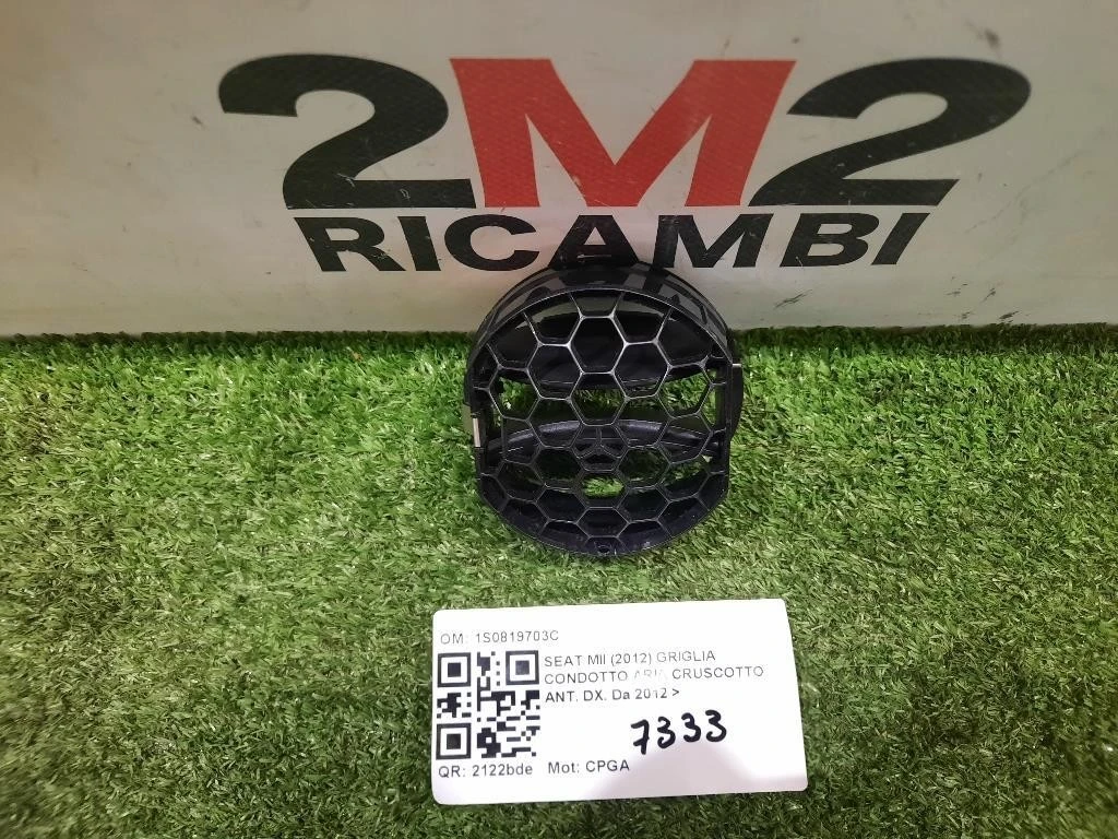 Griglia Condotto ARIA Cruscotto ANT DX 1S0819703C Seat MII 2012