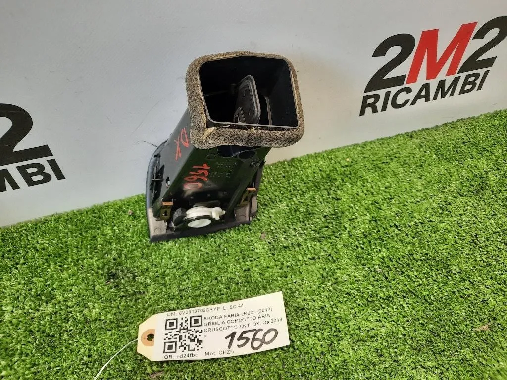 Griglia Condotto ARIA Cruscotto ANT DX 6V0819702CRYP Skoda Fabia NJ3 2018