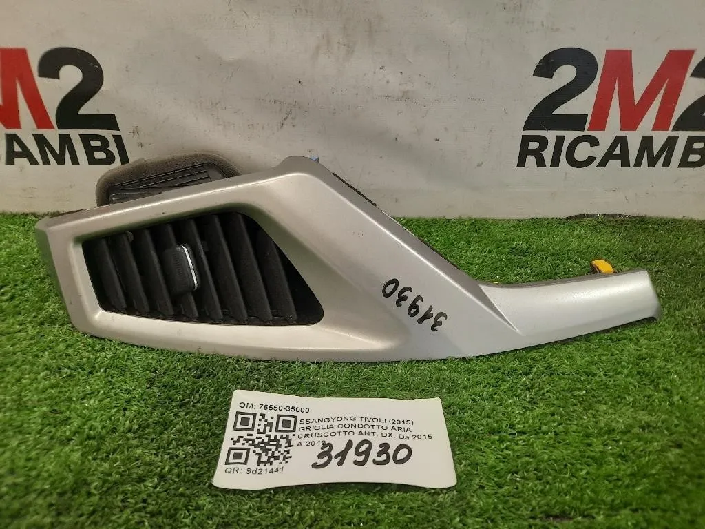 Griglia Condotto ARIA Cruscotto ANT DX 76550-35000 Ssangyong Tivoli 2015