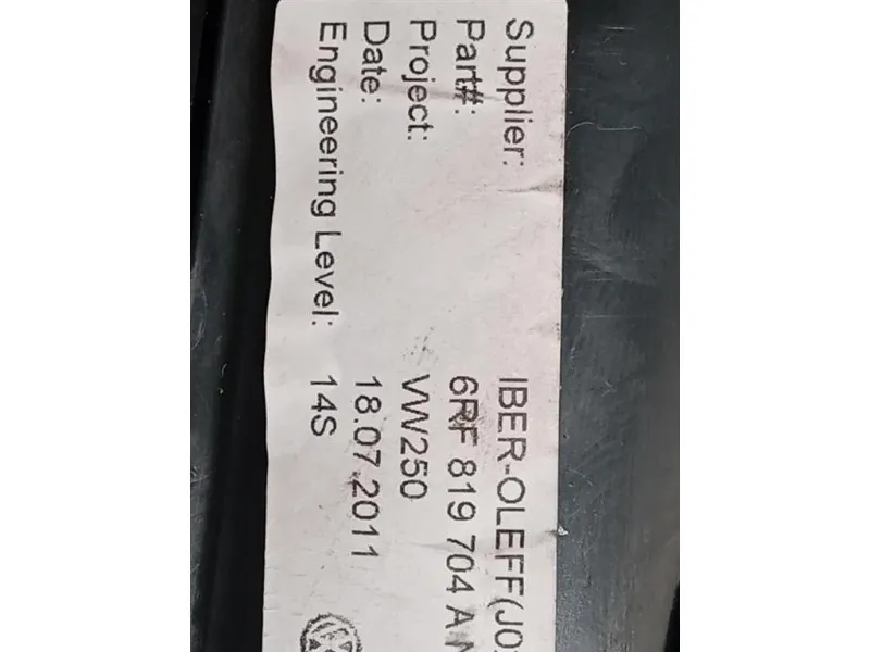 Griglia Condotto ARIA Cruscotto ANT DX 6RF 819 104 Volkswagen POLO VI 2009